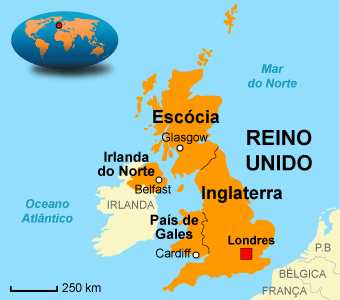 Mapa Del Reino Unido En Español