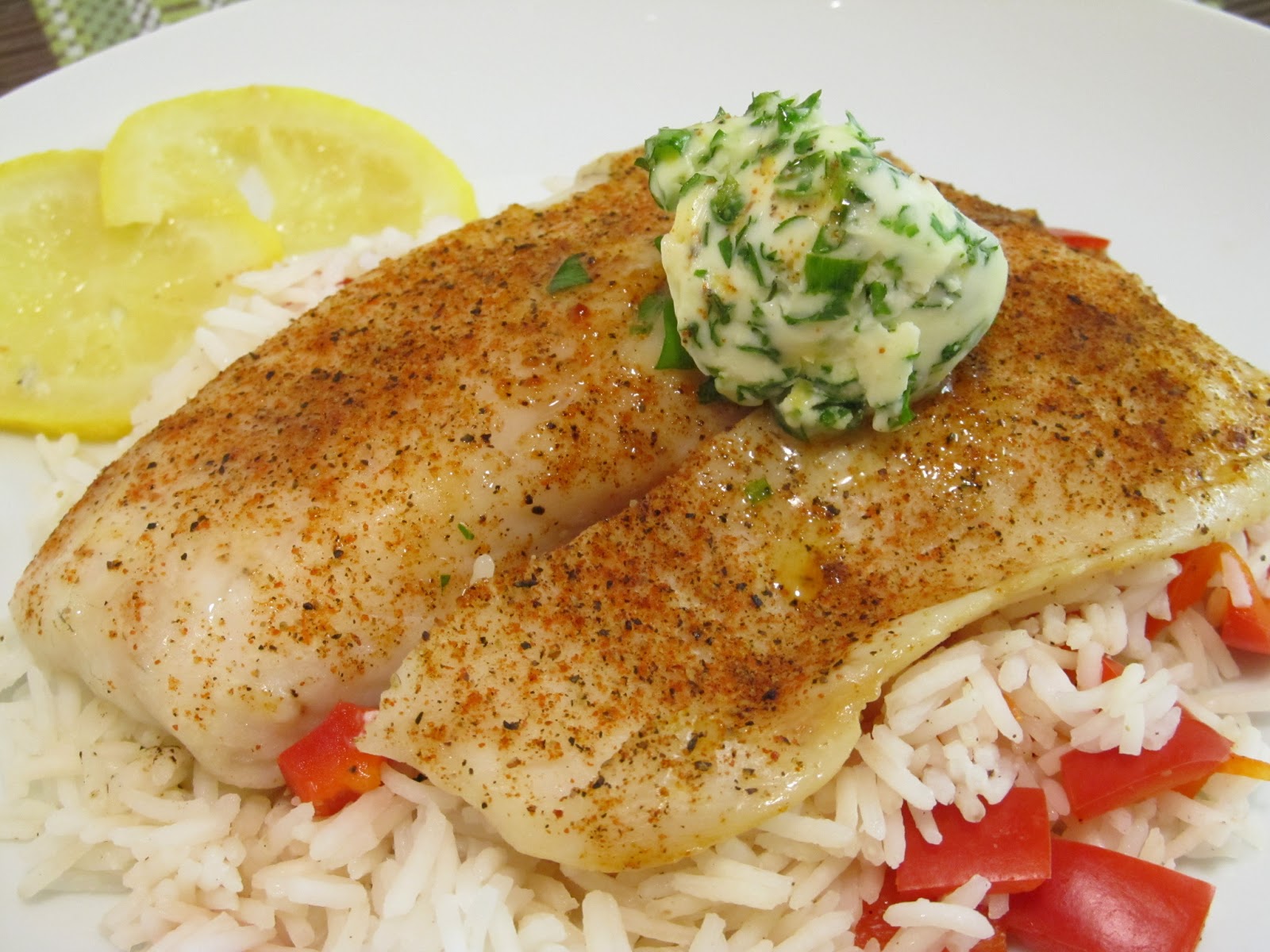 Jenn's Food Journey Baked Lemon Tilapia with Herb Butter