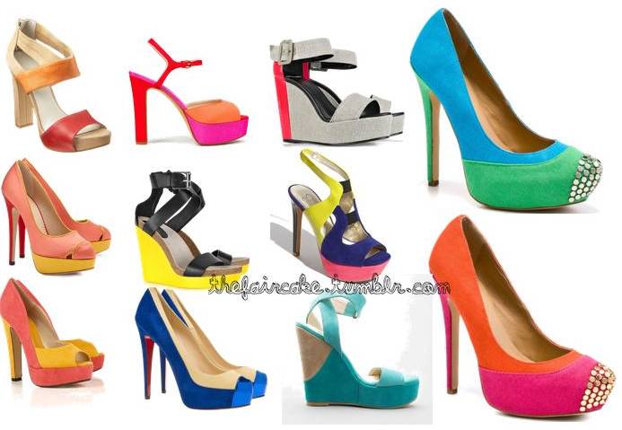 Color Blocked Shoes