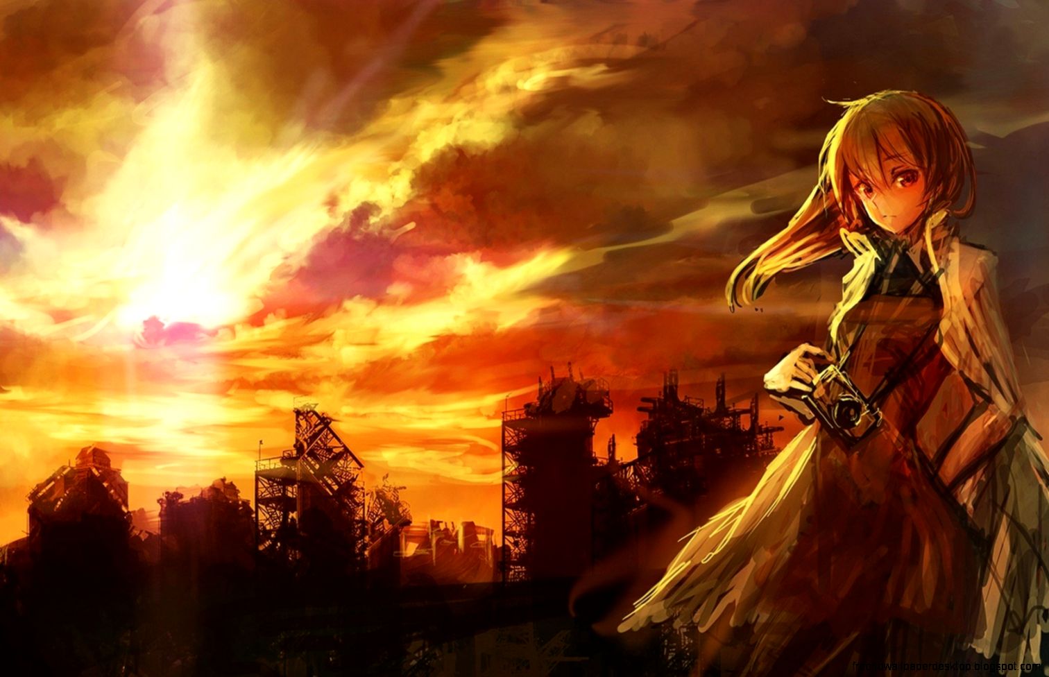 Anime Girl with Camera Anime Girl with Camera