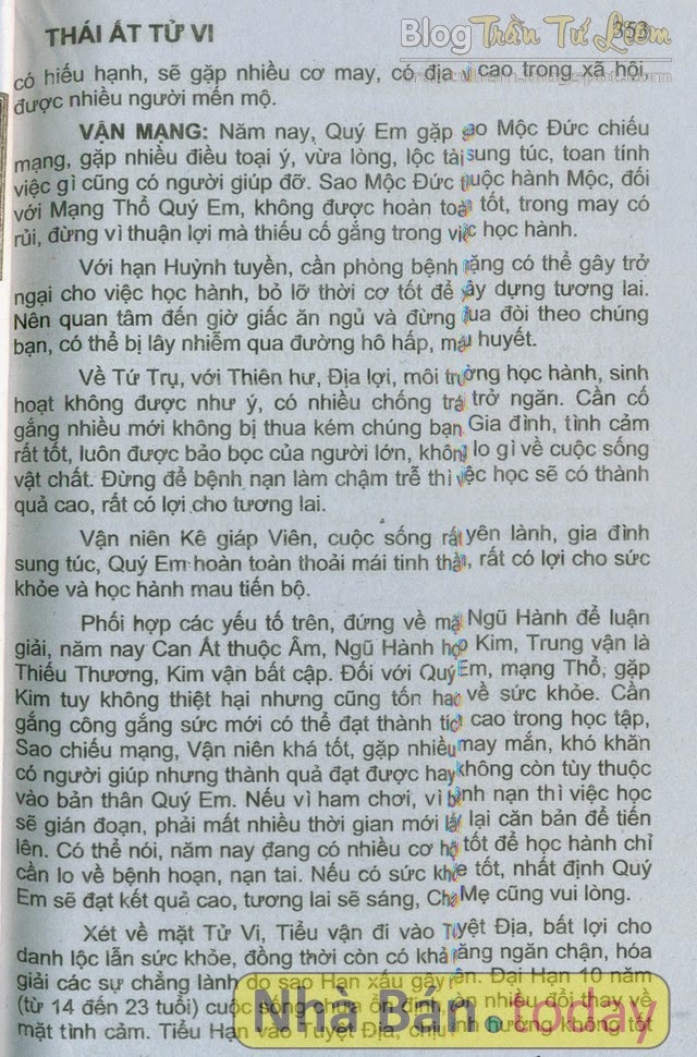 TỬ VI TUỔI MẬU DẦN 1998 NĂM 2015