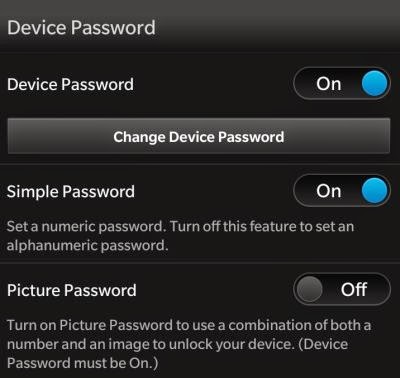 Device Password