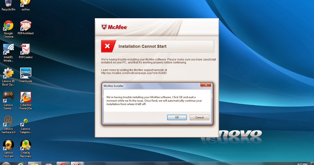 OPEN PC SUPPORT How To Fix Mcafee " Installation Cannot Continue" or