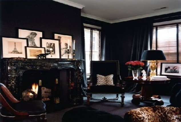 Room Painted Black black painted rooms - home design Room Painted Black black painted rooms - home design
