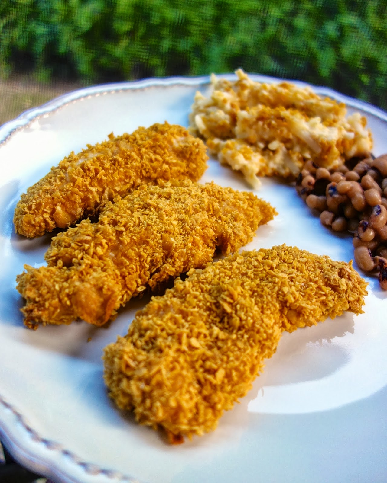 Maple Cornflake Chicken Fingers Plain Chicken