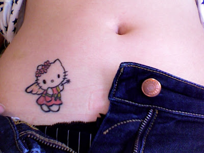 Cute Hello Kitty tattoos hip
