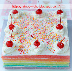 Rainbow Cake For Manohara Odelia Pinot Birthday