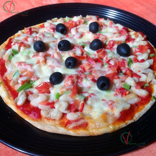 
pizza Con Judias Pochas Y Chile (so 88)
