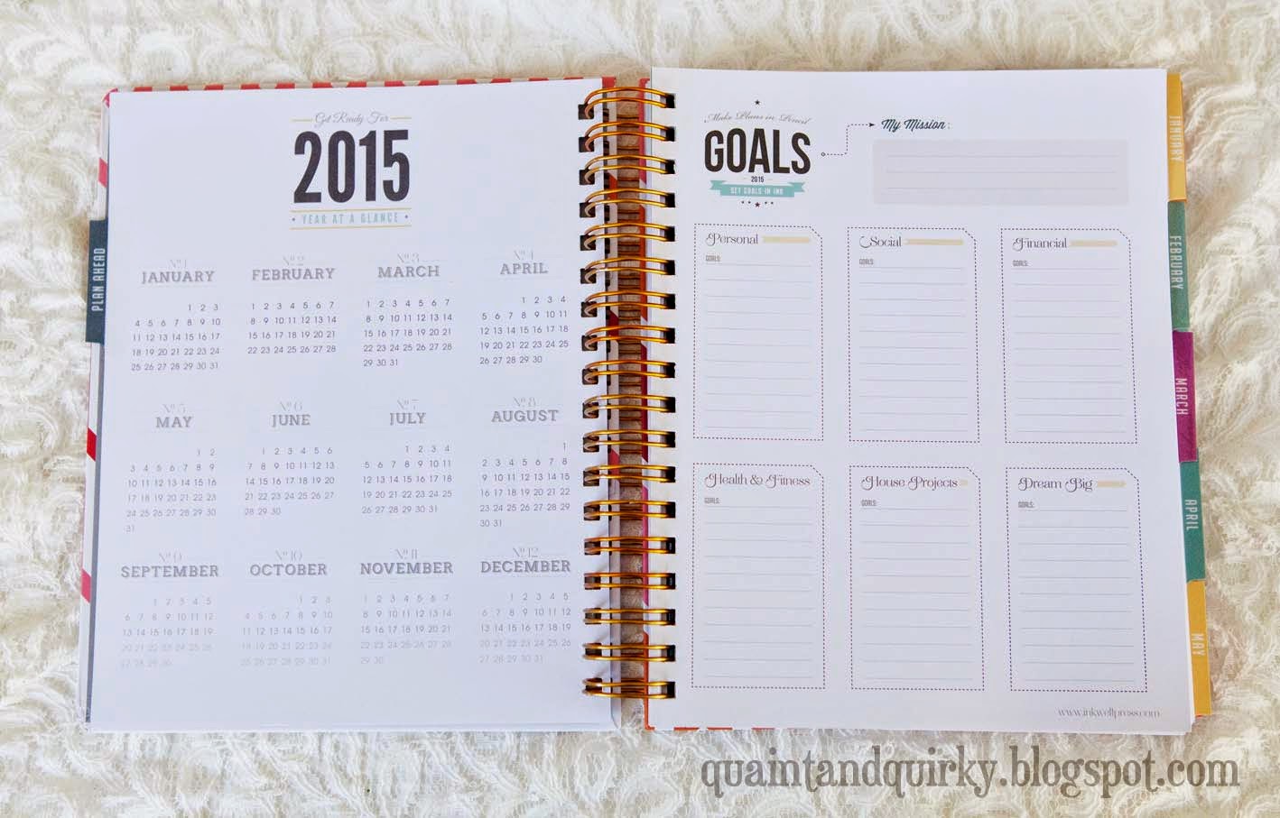 Quaint and Quirky Inkwell Press Planner Review and Coupon Code