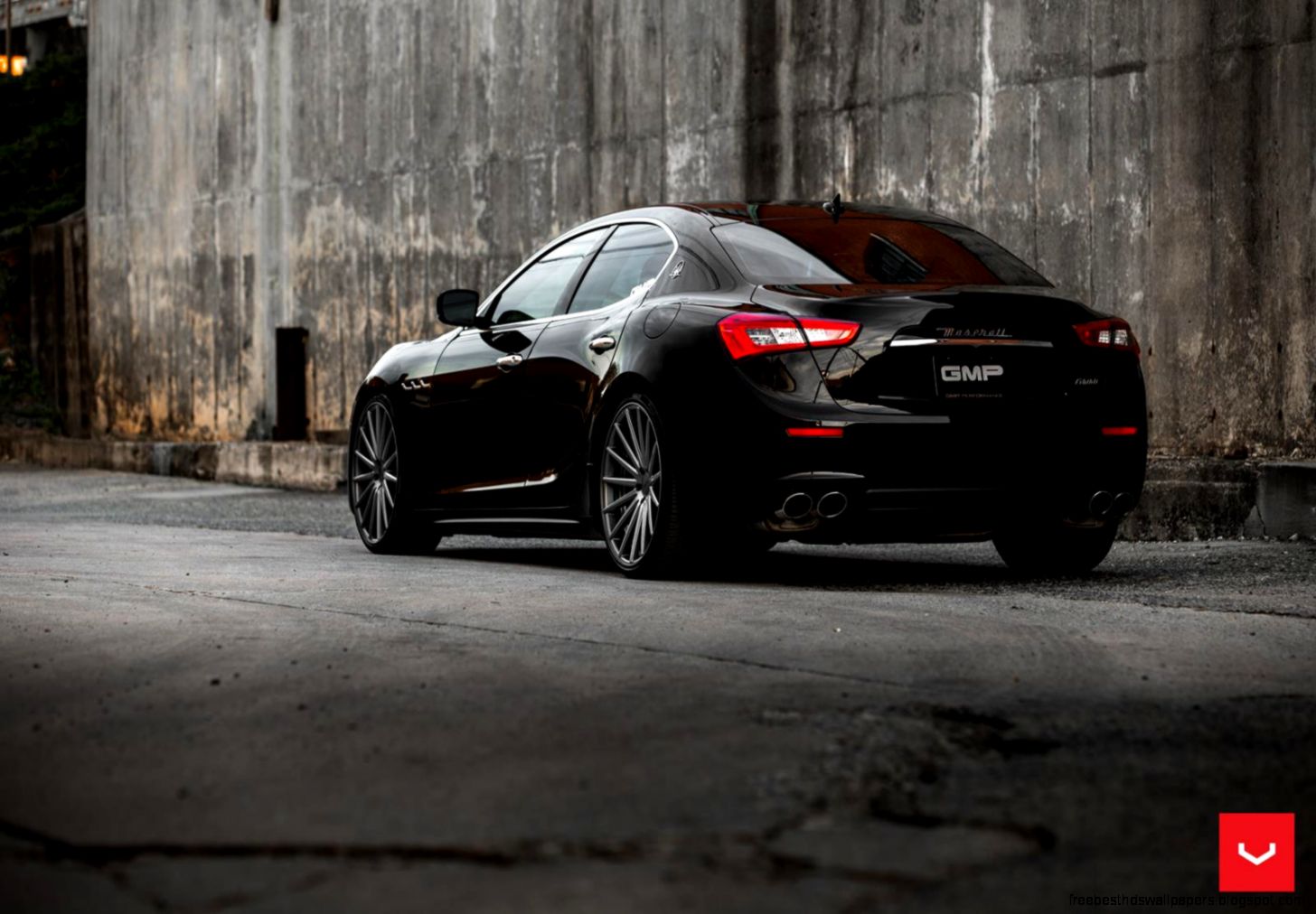 Black Maserati Ghibli Looking Fly On Custom Polished Silver Wheels Black Maserati Ghibli Looking Fly On Custom Polished Silver Wheels