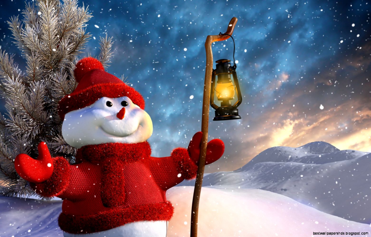 Download Wallpaper 1680x1050 Snowman Staff Lantern 3d graphics Download Wallpaper 1680x1050 Snowman Staff Lantern 3d graphics