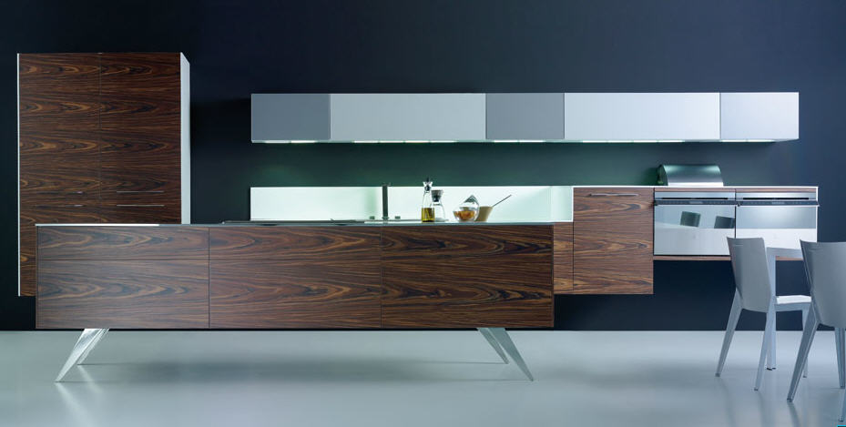 Muebles de cocina suspendidos: ligeros a la vista y resistentes al ...