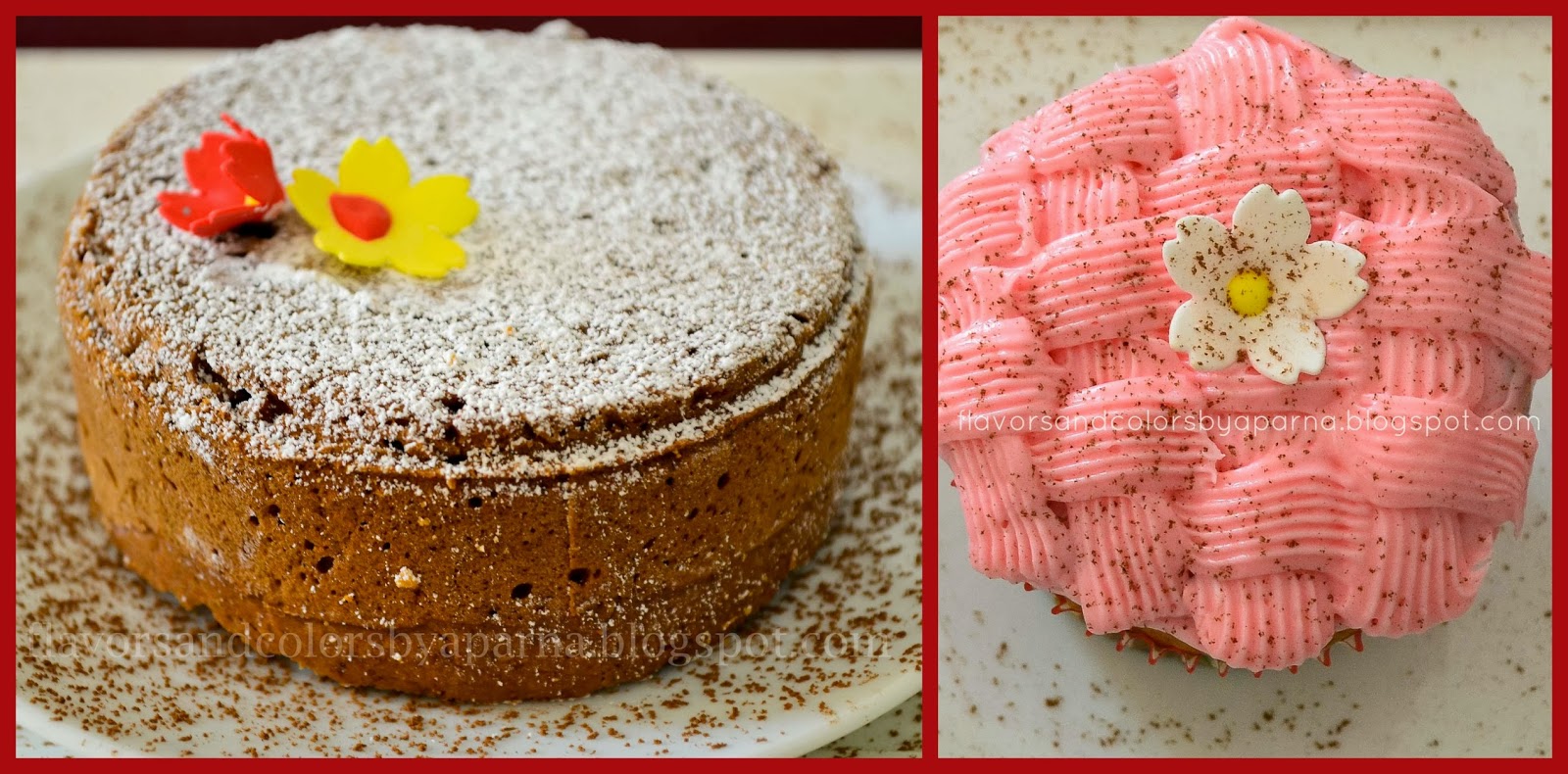 Apple Cinnamon Nutmeg Cake (Eggless) Flavors N Colors