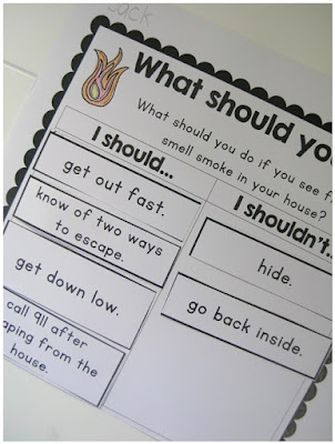 Fire safety printable for fire safety week