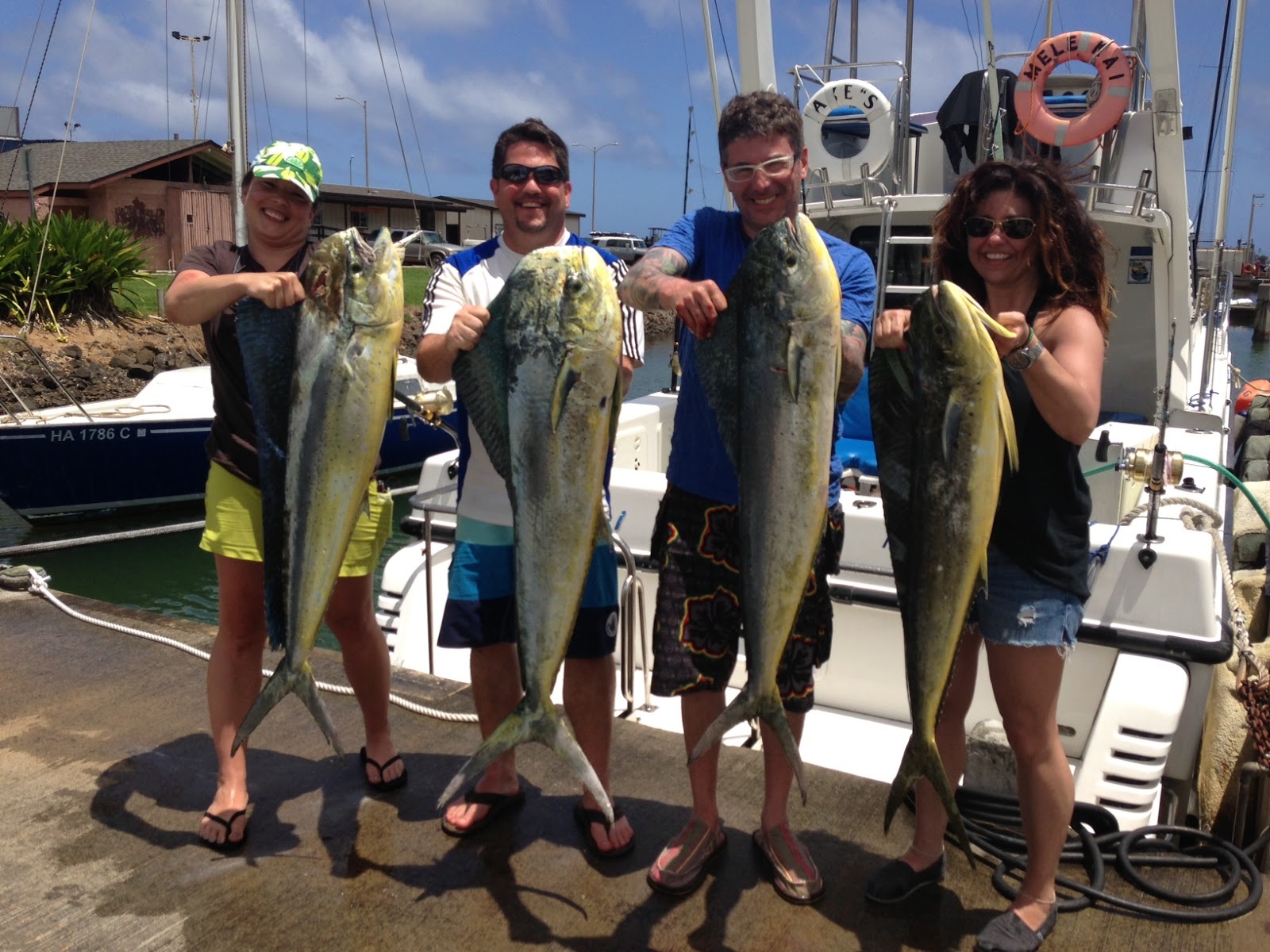 Clure Fishing Chaters Kauai Hawaii The Mahimahi Kings of Hawaii