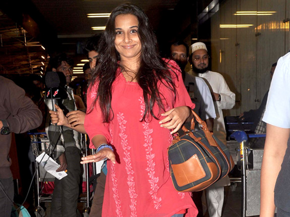 Vidya Balan1 - Vidya Balan leave for Zee Cine Awards