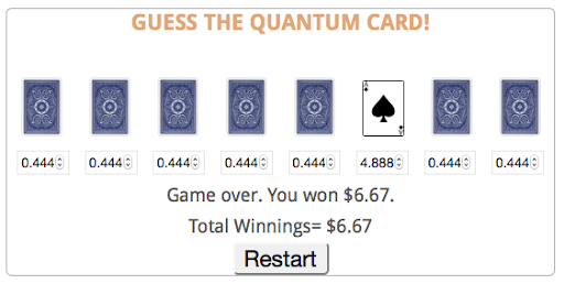 Quantum Gambling Game