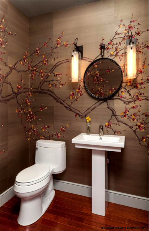 Dramatic Wallpaper For Powder Room All HD Wallpapers