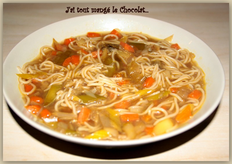 J'ai tout mangé le chocolat Bouillon inspiration japonaise