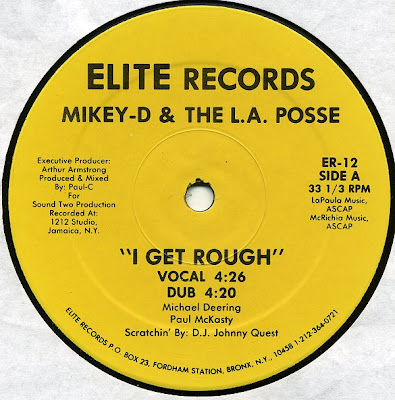 Mikey-D & The L.A. Posse ‎– I Get Rough / Go For It (1987, 12'', 256)