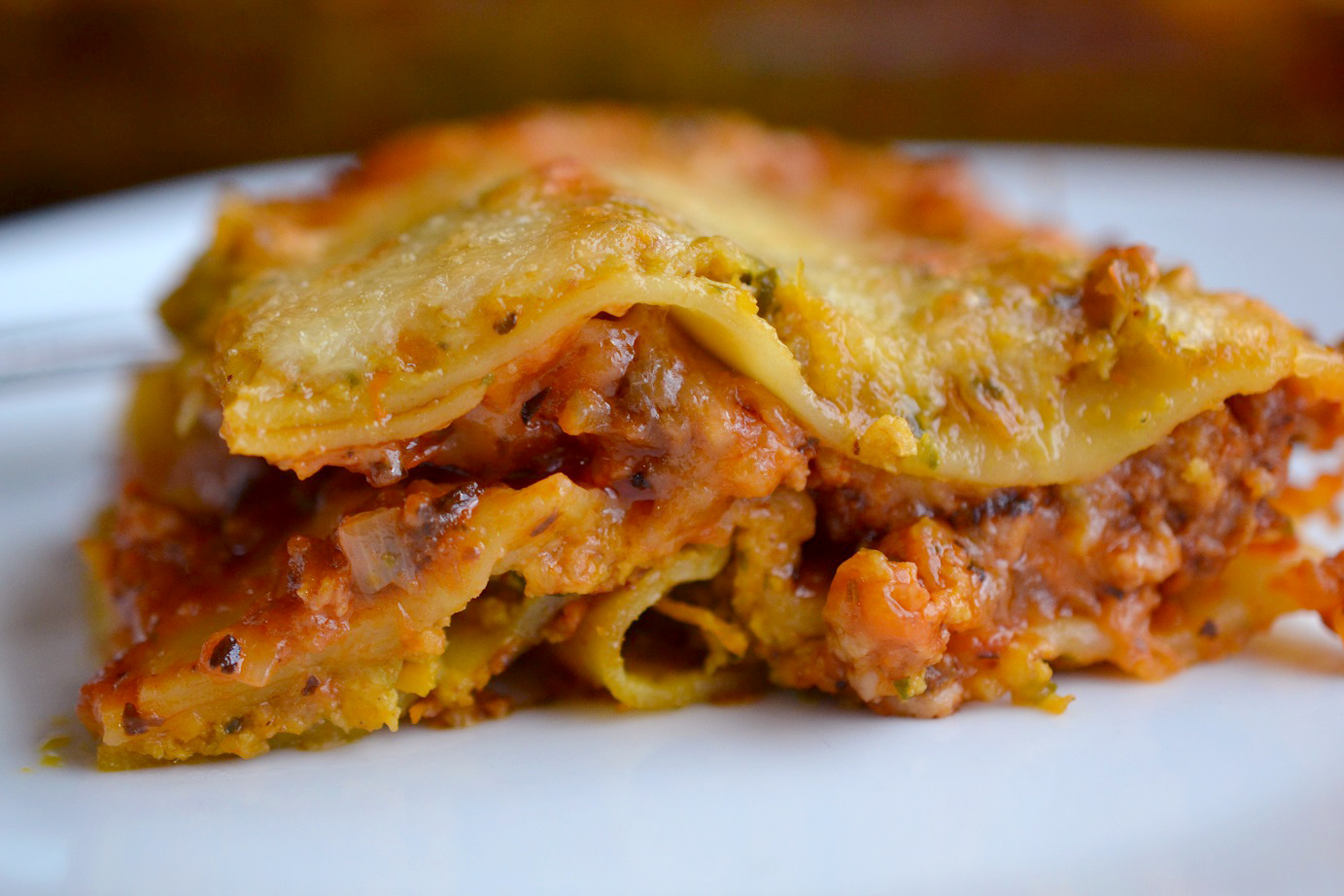 Greedy Girl Pumpkin Pork Lasagna
