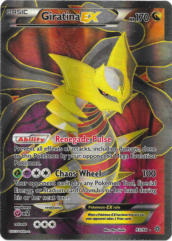 M Giratina Ex pokemon card