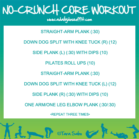 A Daily Dose of Fit No Crunch Core Workout