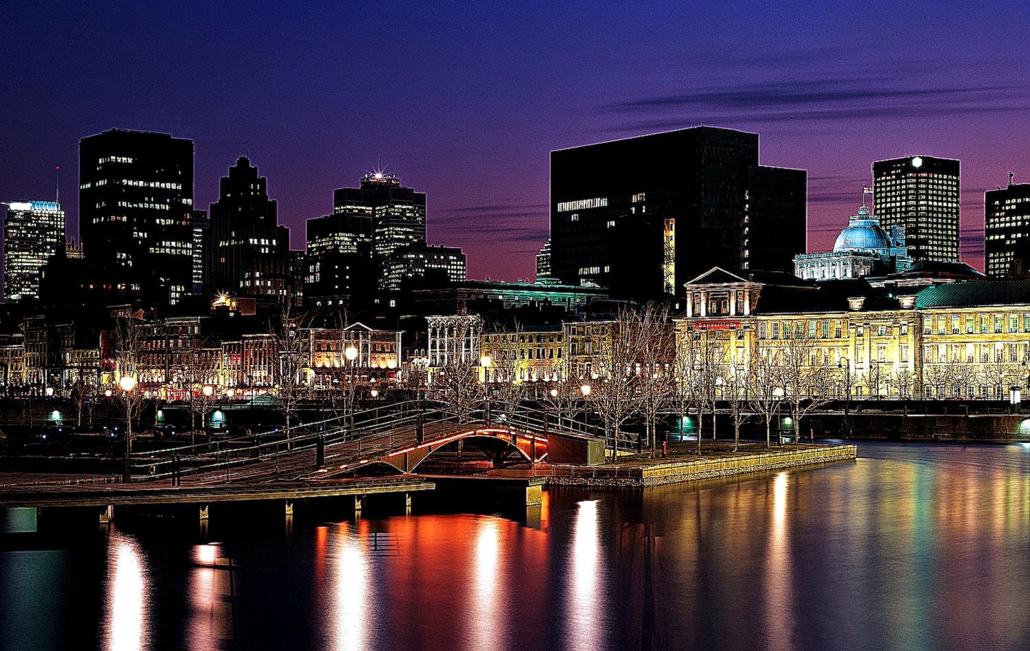 City View Night Sea Ocean Canada North wallpaper City View Night Sea Ocean Canada North wallpaper