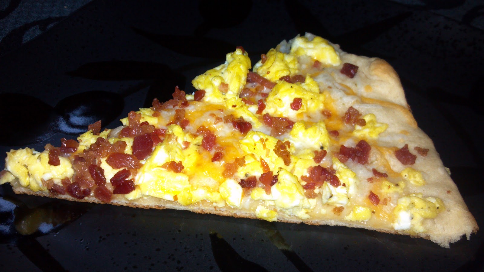 Rebecca's Amazing Creations Bacon and Egg Pizza