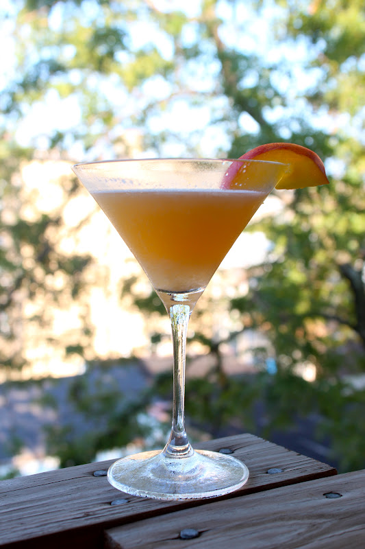 Carey On Lovely Cocktail Hour Peach Gin Fizz