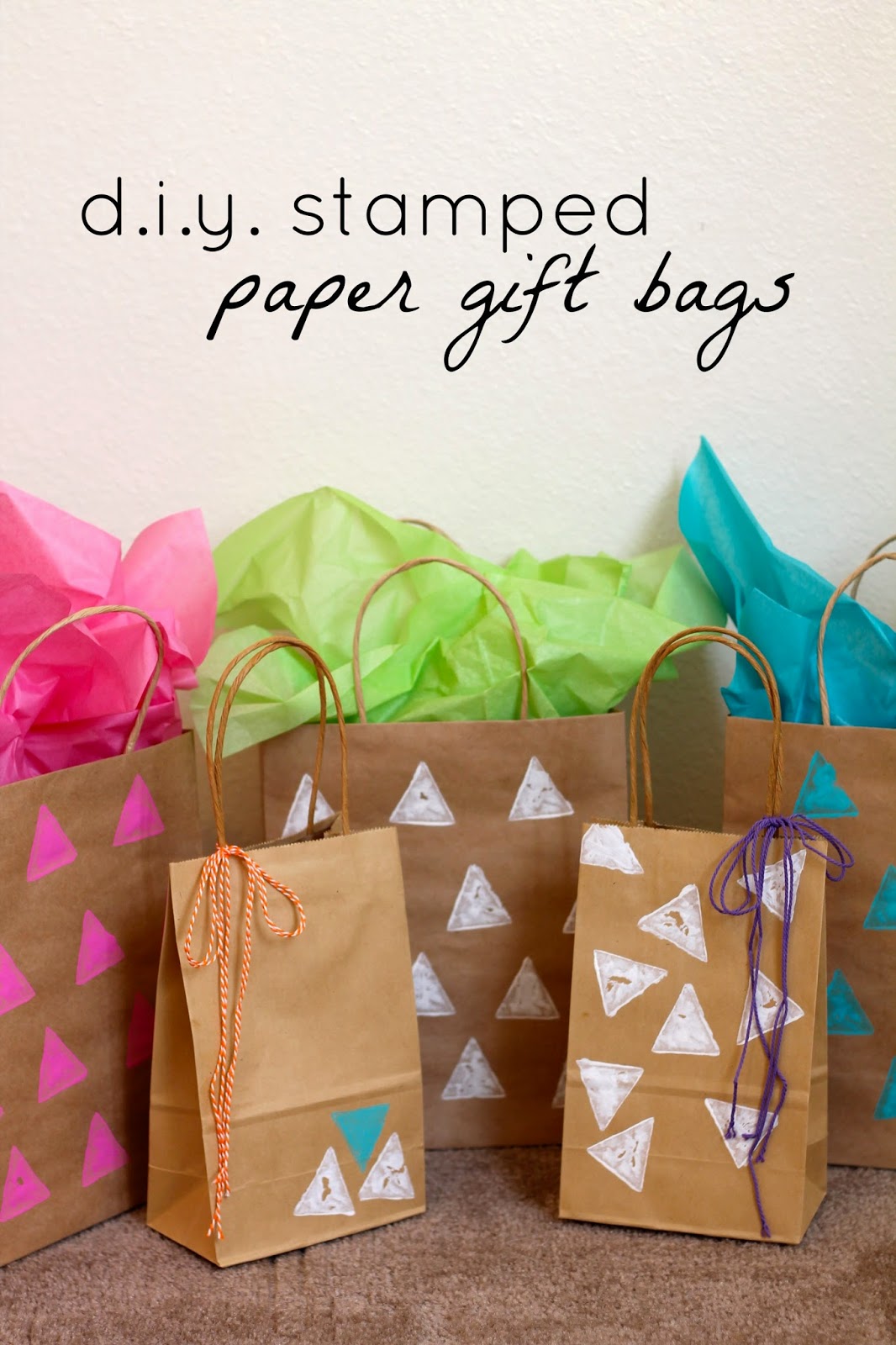 Homemade Paper Gift Bags