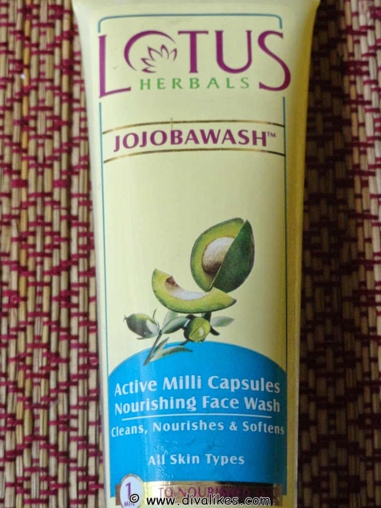 Lotus Herbals Jojobawash Active Milli Capsules Nourishing Face Wash