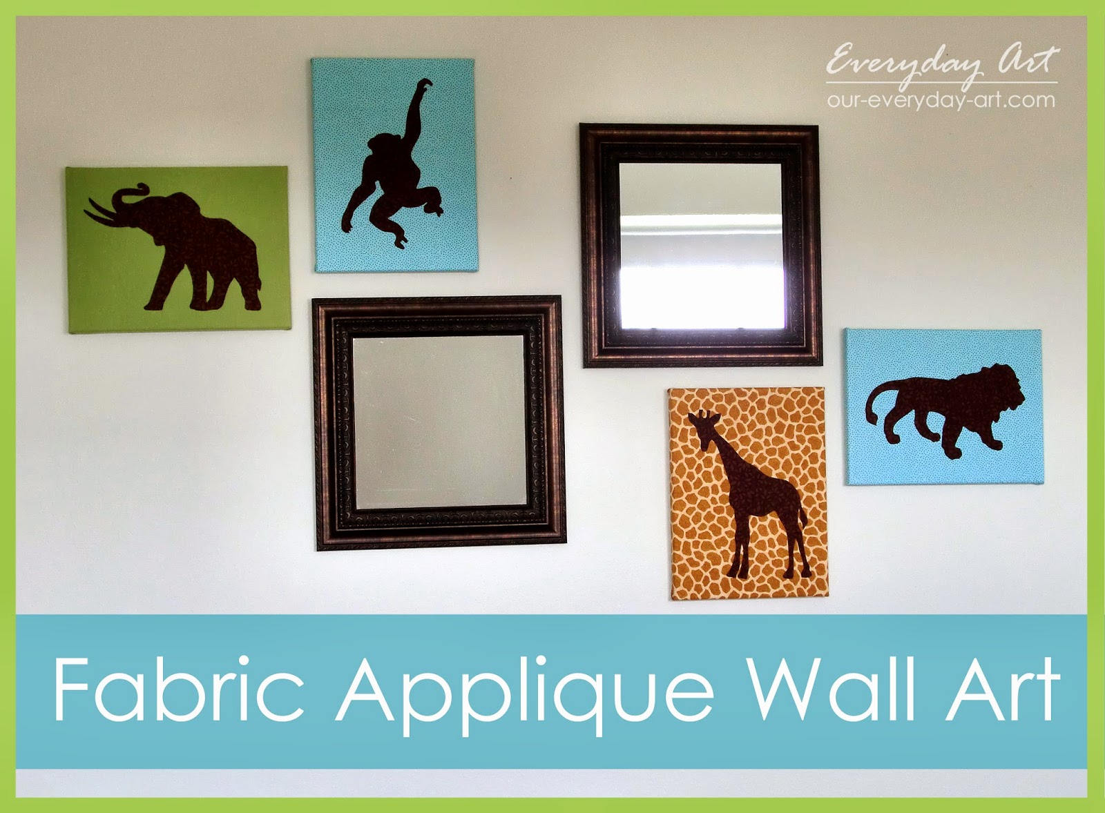 Everyday Art Fabric Applique Wall Art