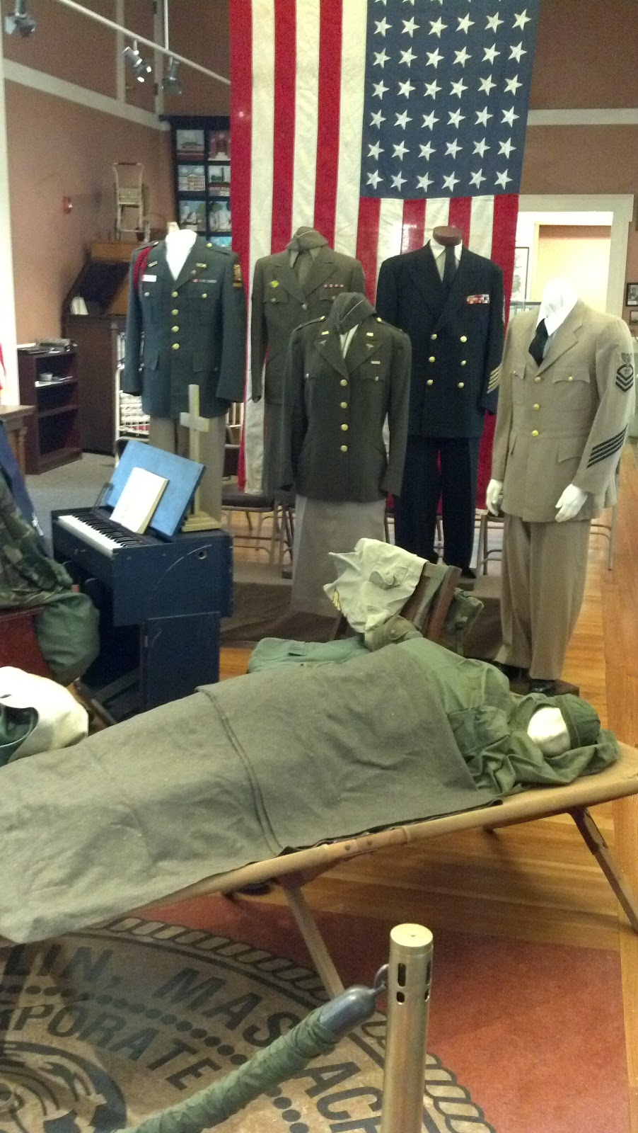 Franklin Matters Military Uniforms on display