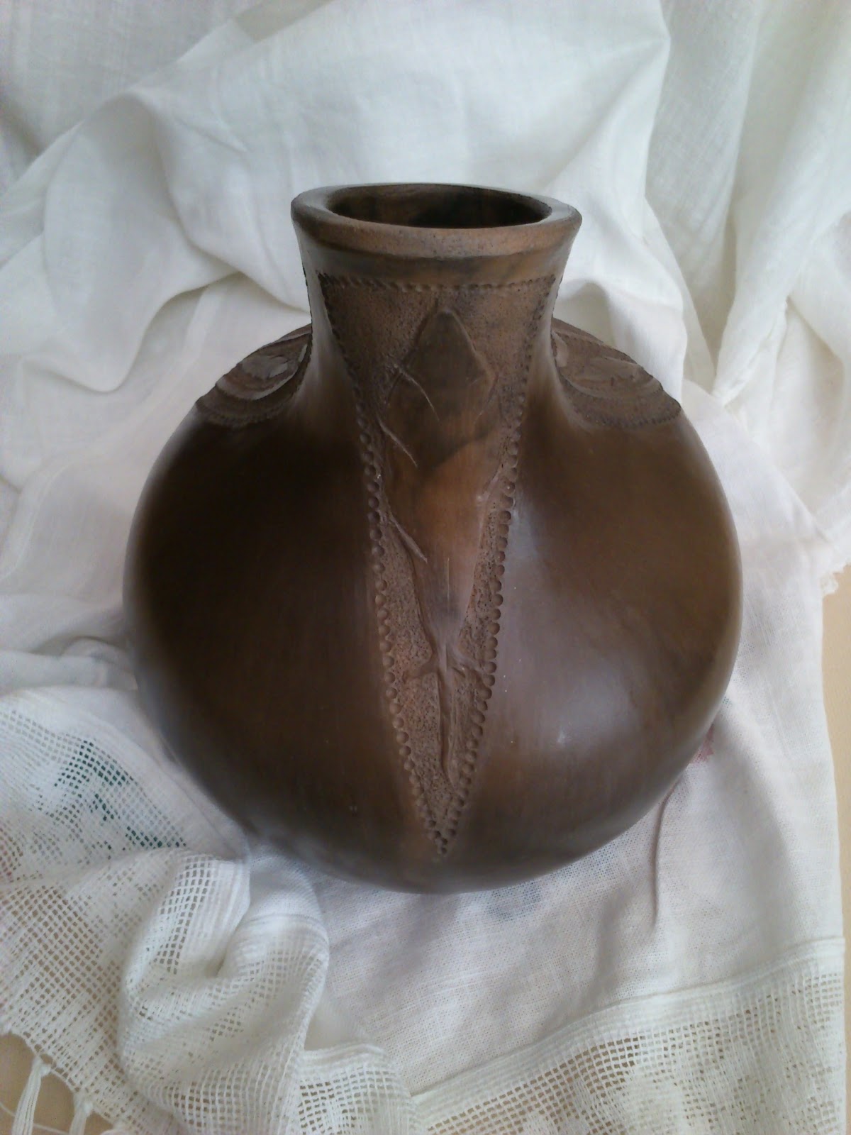 Katarina Bobic's Coiled Pottery Bisque and Smoke Firing Results