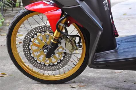 Modifikasi Honda Beat Ban Lebar | Wallpaper Modifikasi Motor