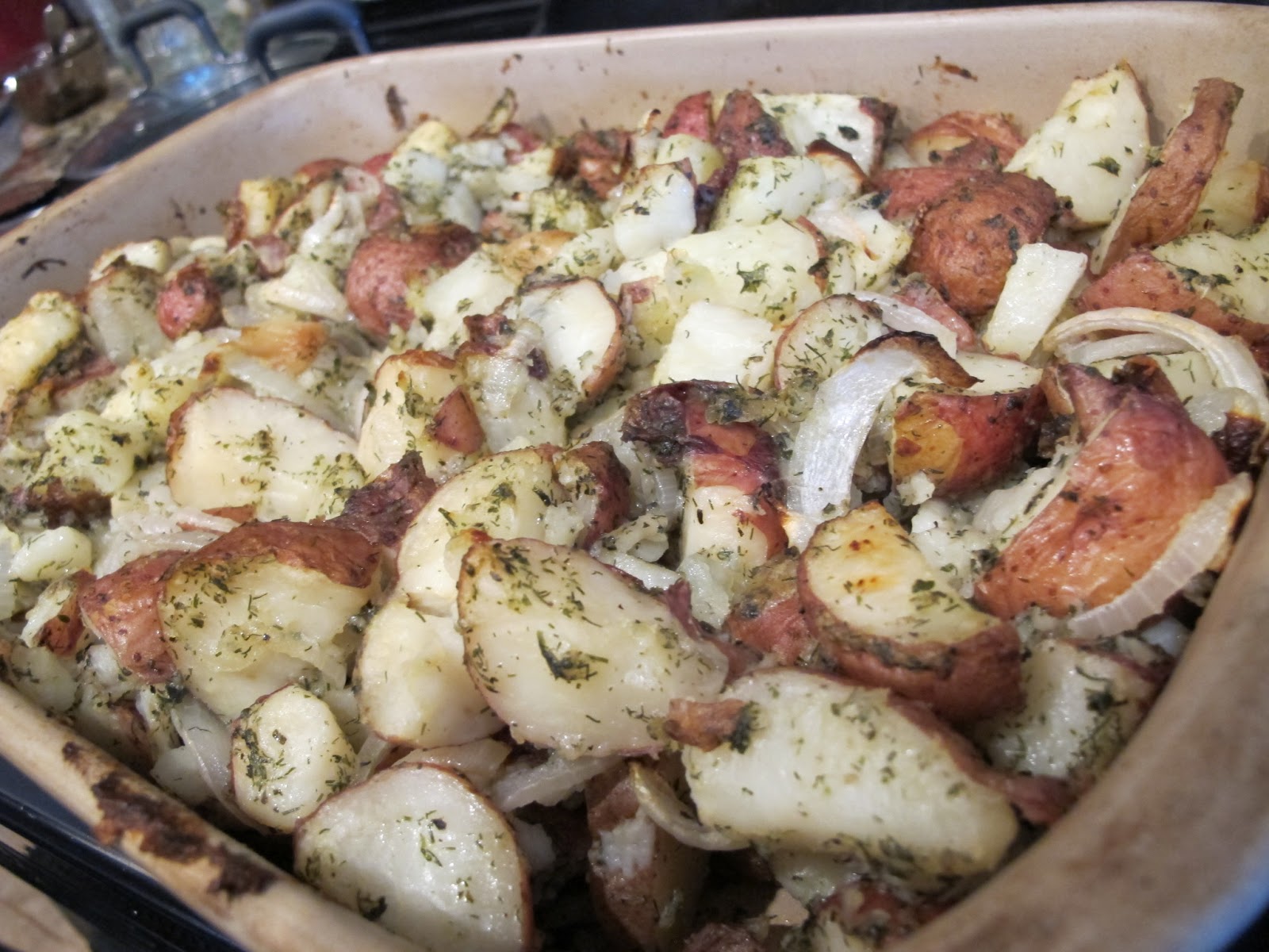 Simple. Healthy. Tasty Roasted Ranch Potatoes with Garlic and Onion