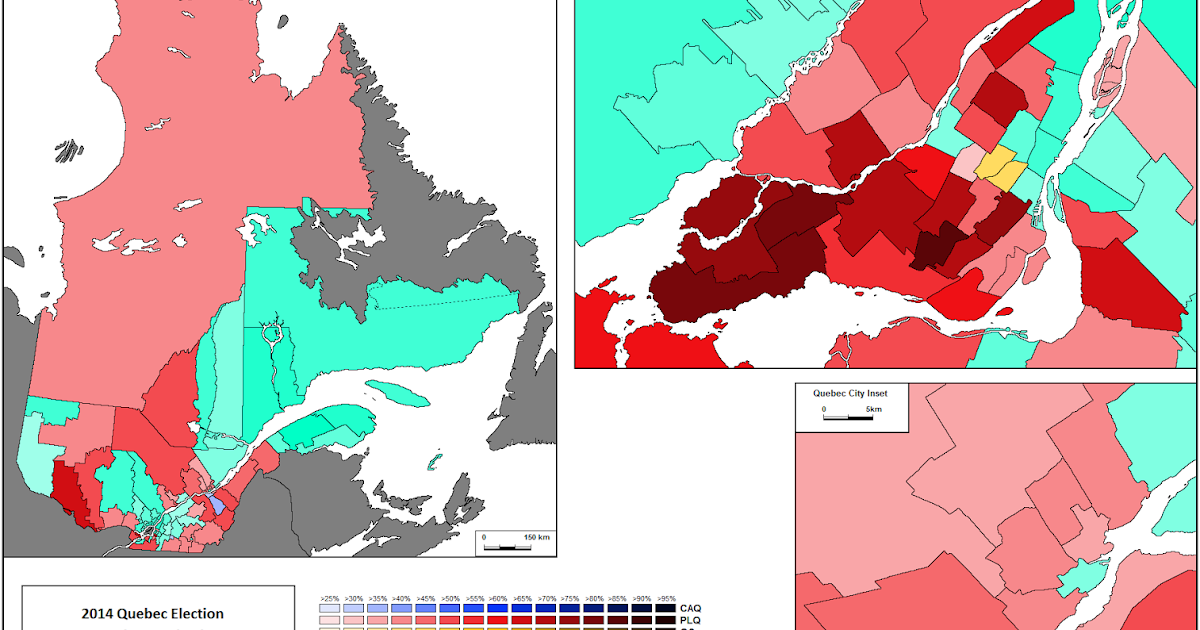 Canadian Election Atlas 2014 Quebec provincial election Week 3