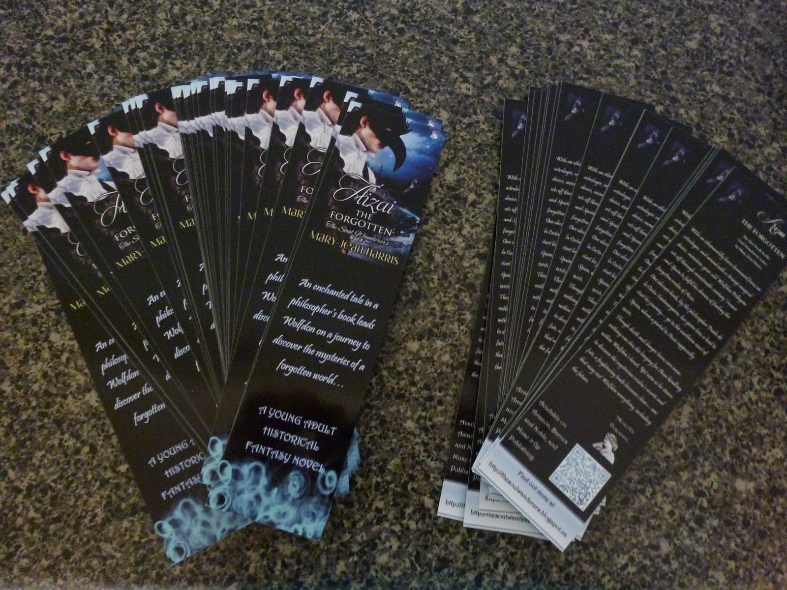 The Soul Wanderers How to make author promotional bookmarks