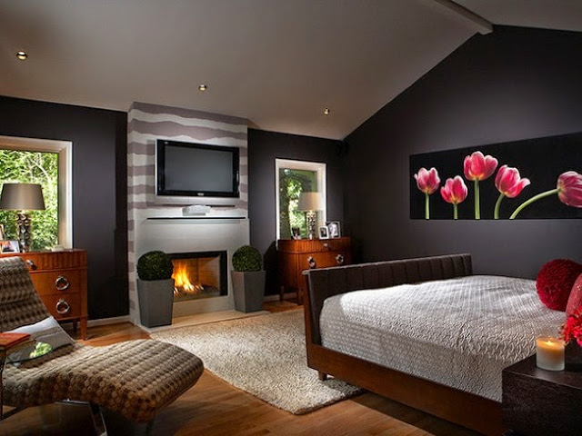 Tv in bedroom decorating ideas