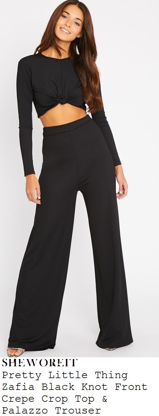 maria-fowler-black-long-sleeve-knot-crop-top-and-wide-leg-trousers