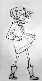 LAMINAS PARA COLOREAR - COLORING PAGES: Coraline y la Puerta Secreta