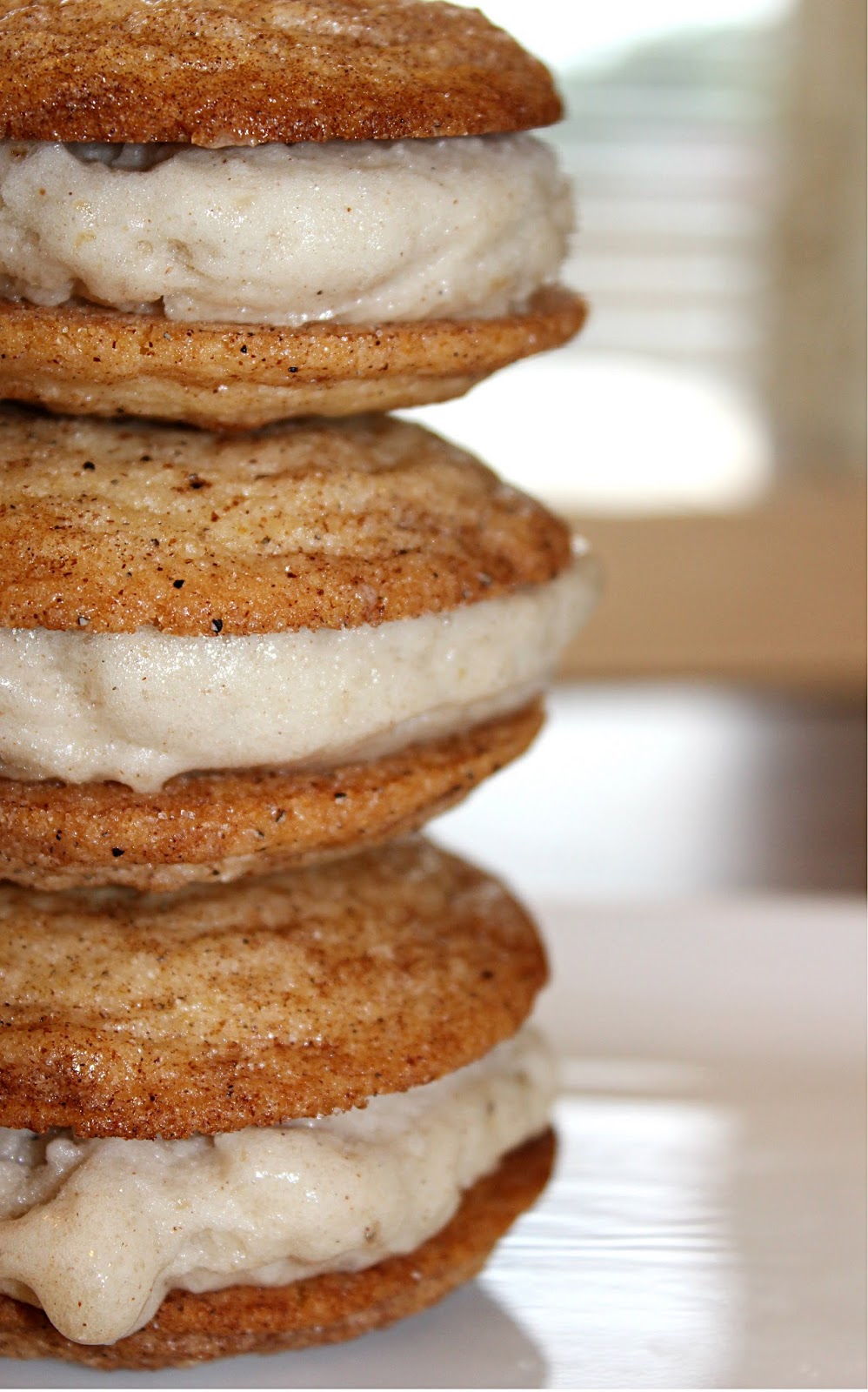 sugar & spice Cardamom Snickerdoodle Ice Cream Sandwiches