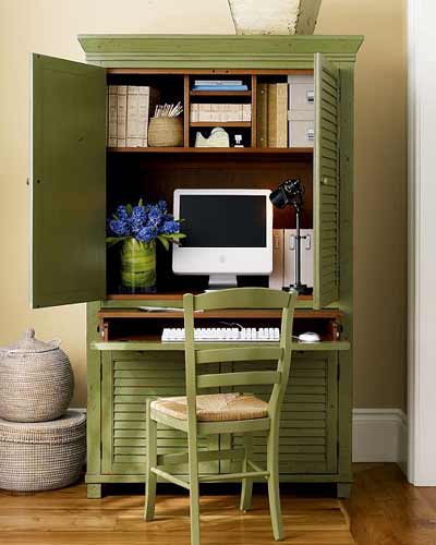 green armoire