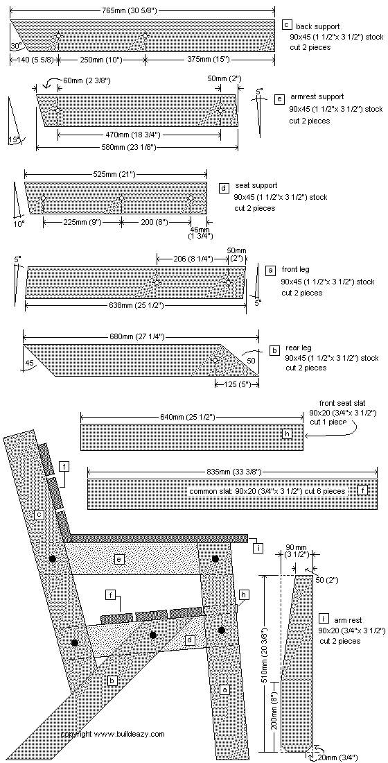 wood plans for chair