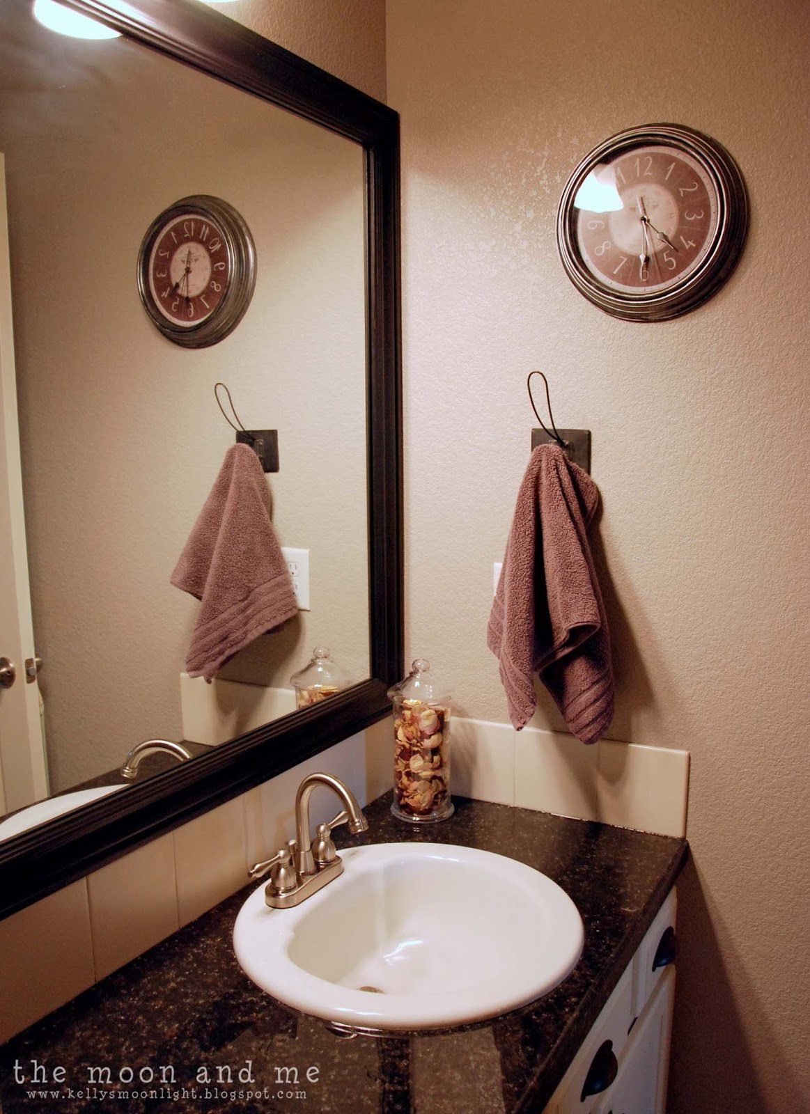 The Moon and Me Glam Guest Bath Makeover