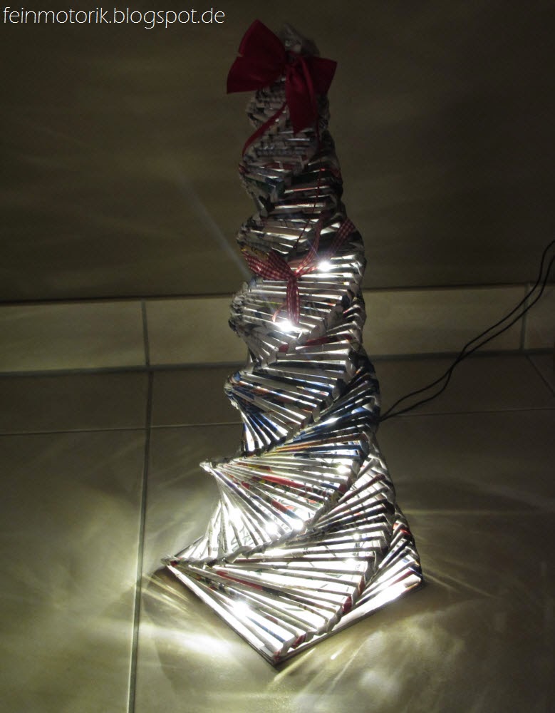 es weihnachtet sehr DIY Weihnachtsbaum aus Papier
