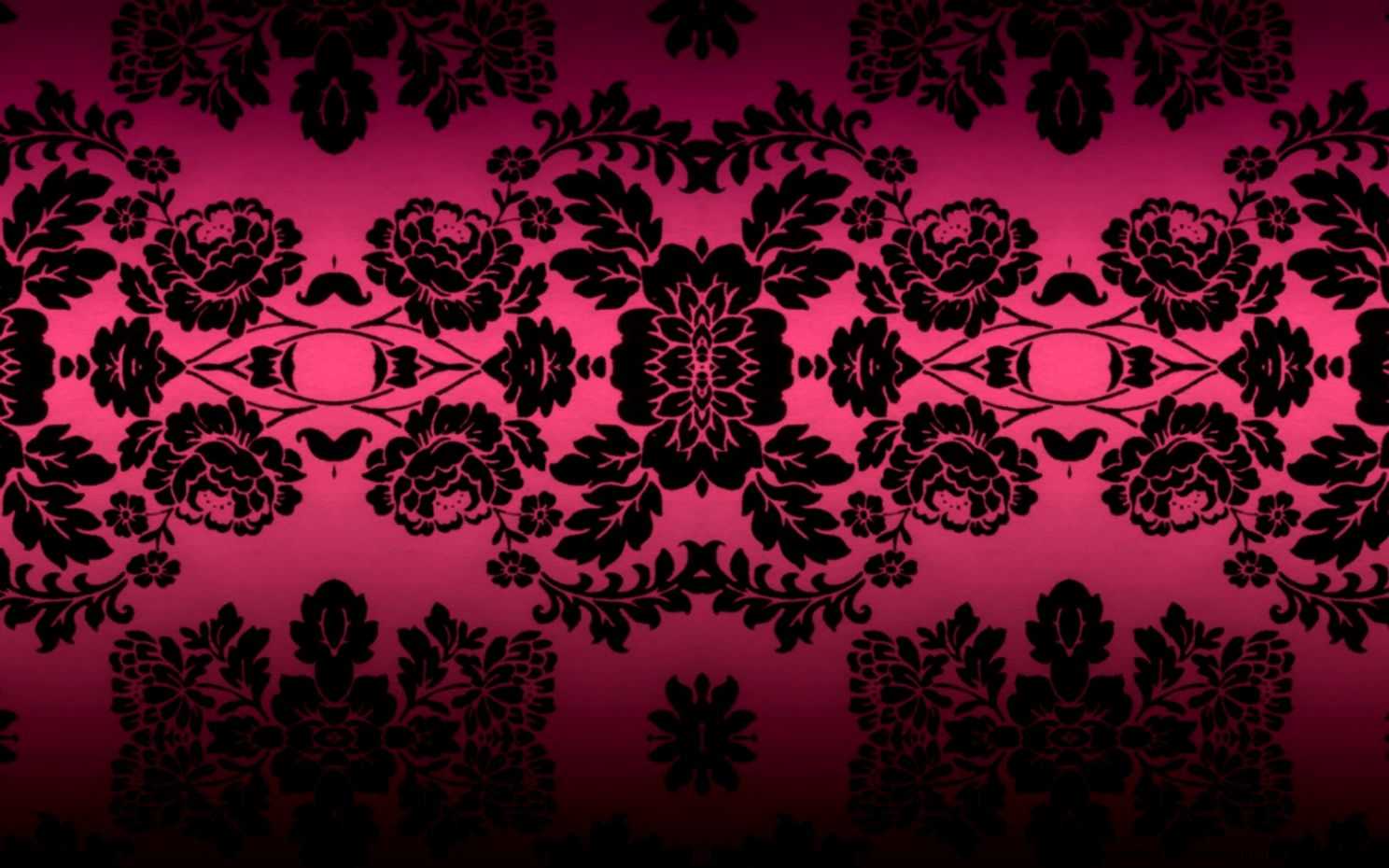 Pink and Black Damask Desktop Pink and Black Damask Desktop