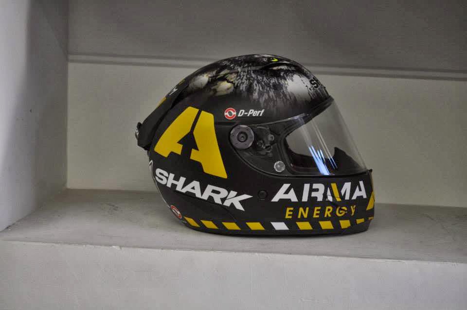 Racing Helmets Garage Shark RaceR Pro S.Redding Silverstone 2013 by Drudi Performance & DiD Design