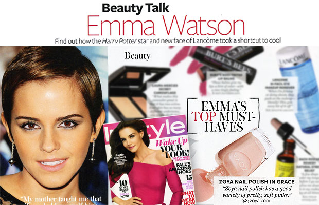 Harry Potter Star - Emma Watson lists Zoya Nail Polish as a MUST-HAVE!